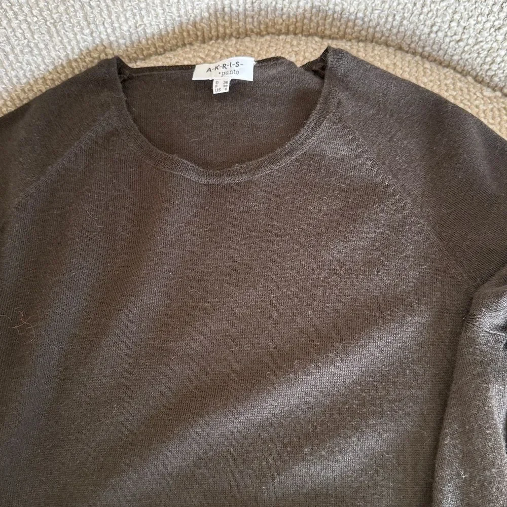 AKRIS punto Cashmere Wool Silk Sweater 6